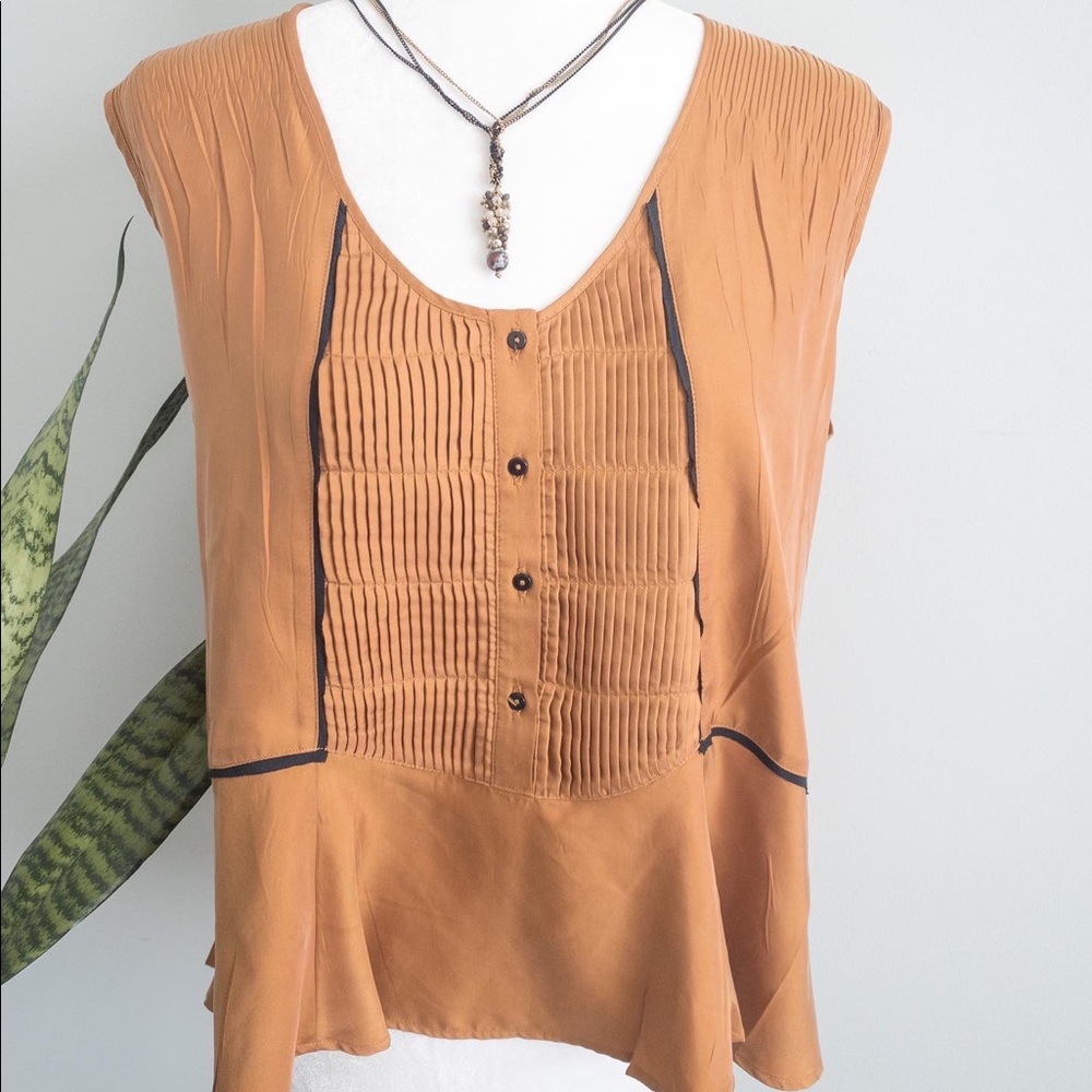 Silky Oversized Tank Blouse